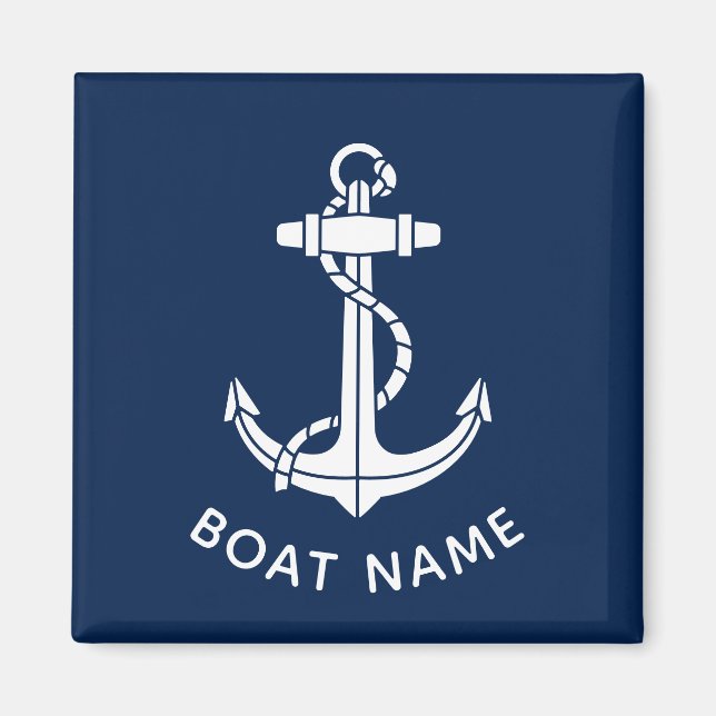 Aimant Nom de bateau côtier Ancrage Croisière Voyage Swag (Devant)
