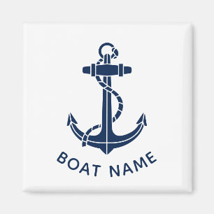 Aimant Nom de bateau d'ancre de croisière en voile person