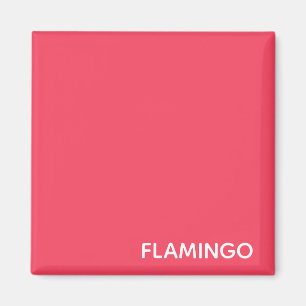 Aimant Nom de couleur rose Flamant rose