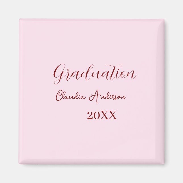 Aimant nom de remise des diplômes promotion 20XX calligra (Devant)