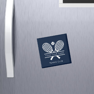 Aimant Nom du club Tennis Sports Marine Blue