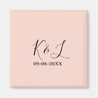 nom du couple de mariage lettre date rouge pastel 