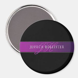 Aimant Nom élégant et montant initial/s