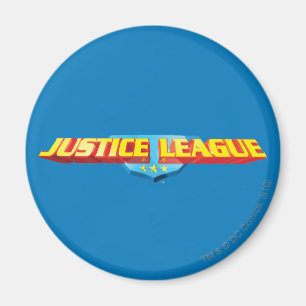 Aimant Nom fin de la ligue de justice et logo du bouclier