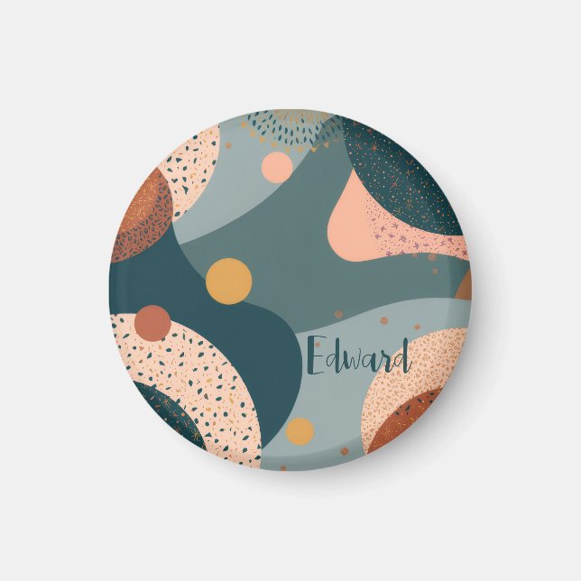 Aimant Nom personnalisé Boho (Devant)