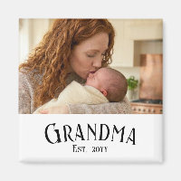 Nom personnalisé Cadeau photo Mamie Année spéciale