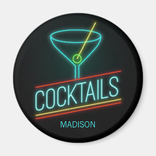 Aimant Nom personnalisé COCTAILS