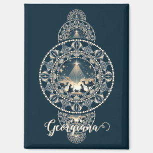 Aimant Nom personnalisé Holy Star of Wonder Ornamental Ma