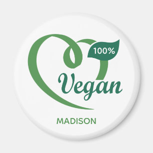Aimant Nom personnalisé Vegan