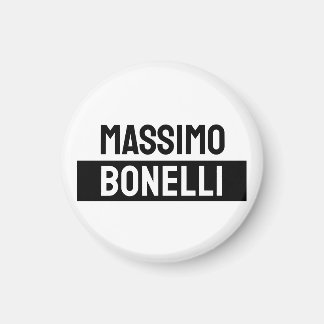 Aimant Nom propre Minimaliste Moderne Simple Noir Blanc