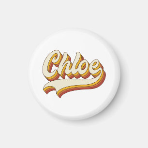 Aimant Nom rétro Chloé Design vintage des années 70
