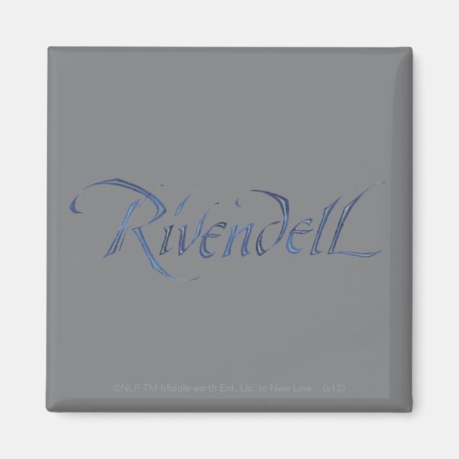 Aimant Nom Rivendell Texté (Devant)