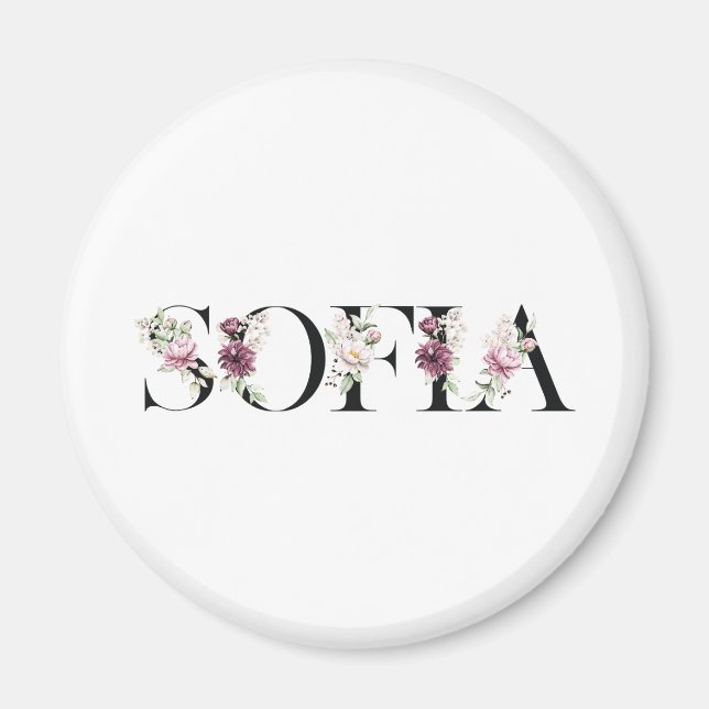 Aimant Nom Sofia. (Devant)