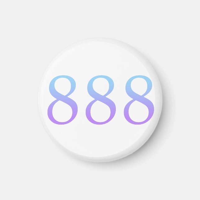 Aimant Nombre d'ange 888 - Équilibre  (Devant)