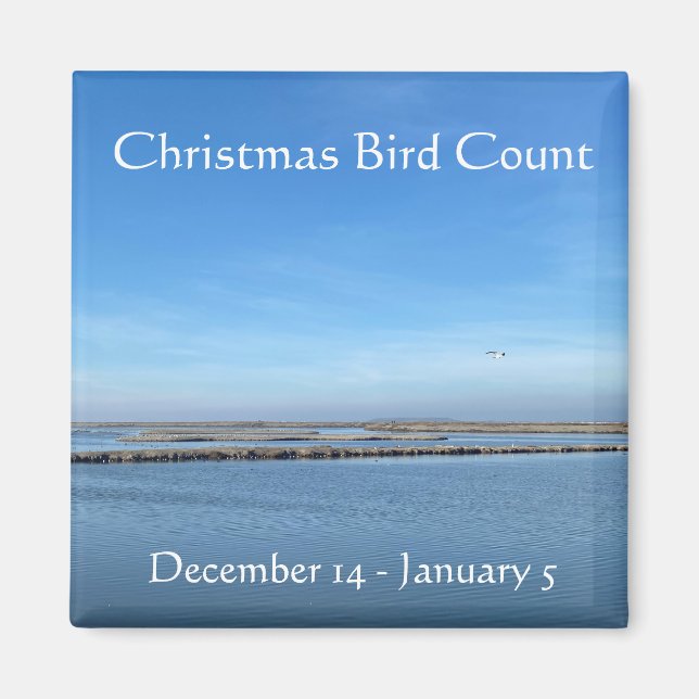 Aimant Nombre d'oiseaux de Noël (Devant)