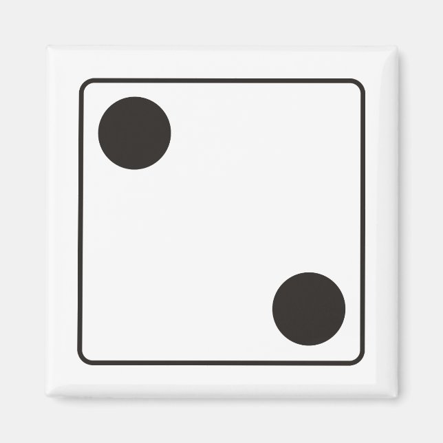 Aimant Nombres de points sur le DICE 2 + votre arrière-pl (Devant)