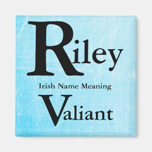 Aimant nommé de signification : Riley veut dire