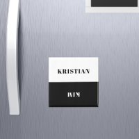 Noms à faire corvées rappel noir blanc