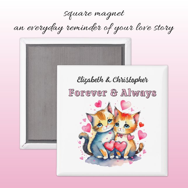 Aimant Noms de chats mignons pour toujours rose (Créateur téléchargé)