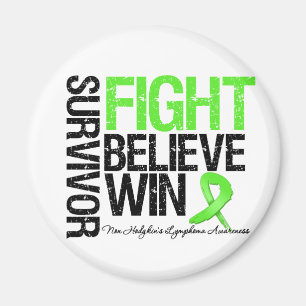 Aimant Non le combat de survivant de lymphome de Hodgkins