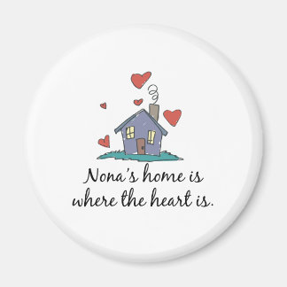 Aimant Nona&apos ; s La maison est là où le coeur est
