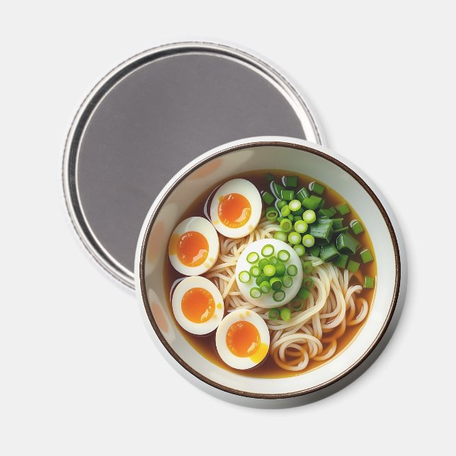 Aimant Noodles Ramen Soupe Realiste (Recto/Verso)