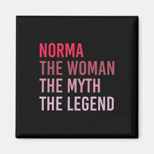 Aimant Norma La Femme Mythe Légende Nom personnalisé Birt