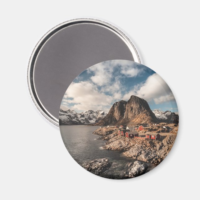 Aimant Norvège Iles Lofoten Souvenir (Recto/Verso)