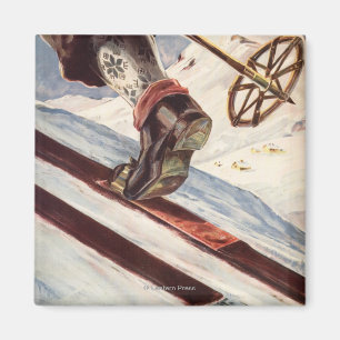 Aimant Norvège - La maison du ski