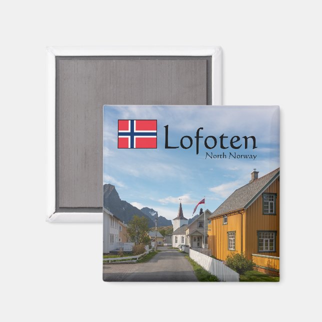 Aimant Norvège Lofoten Reine (Recto/Verso)