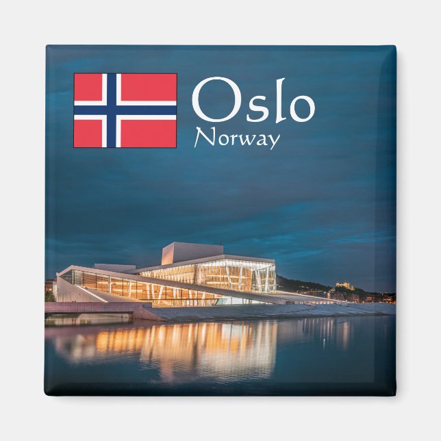 Aimant Norvège Oslo Souvenir (Devant)