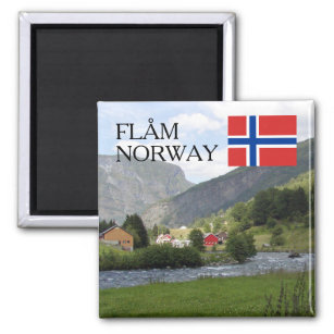 Aimant Norvège Scandinavie montagnes Flam souvenir