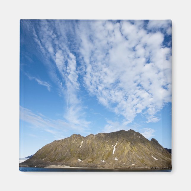 Aimant Norvège, Svalbard, Nuages au-dessus de falaises ab (Devant)