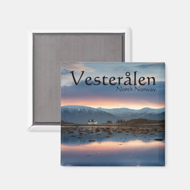 Aimant Norvège Vesteralen Souvenir (Recto/Verso)