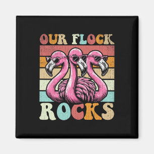 Aimant Nos Flock Rocks Flamant rose Correspondant Vacance