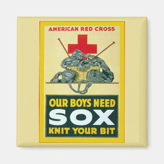 Aimant Nos garçons ont besoin de Sox ~ Vintage World War