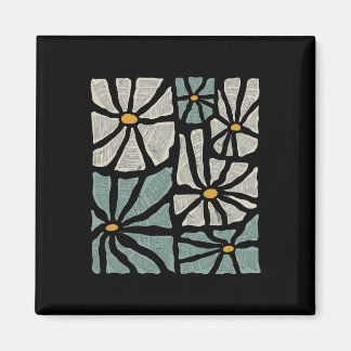 Aimant Not My President 2025 Retro Subtle Boho Floral Ant