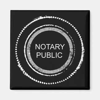 Aimant Notaire Public Perturbé Sceau Rond