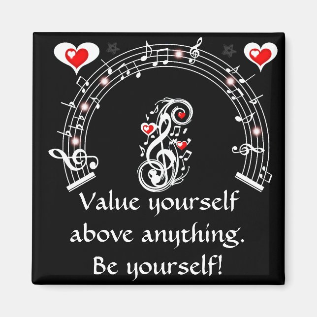 Aimant Note d'amour (Devant)