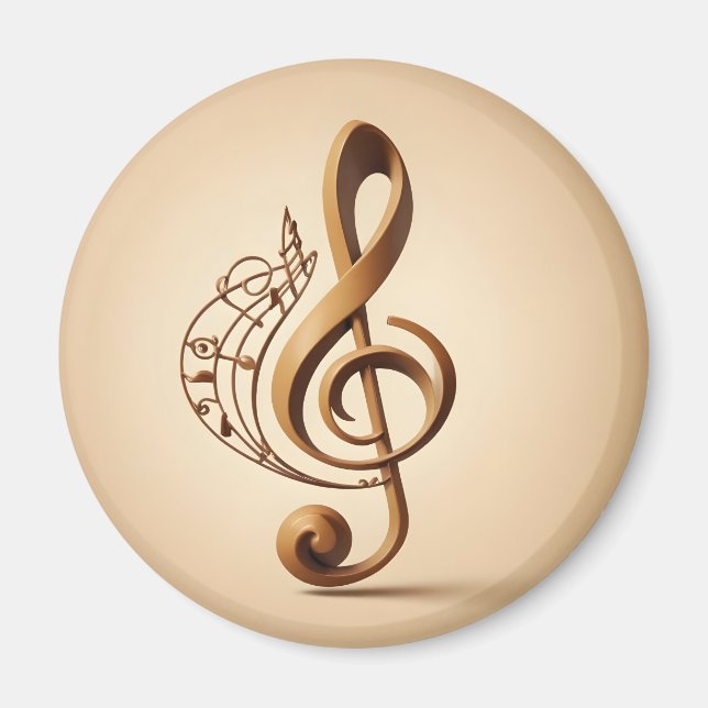 Aimant Note de clic de musique (Devant)