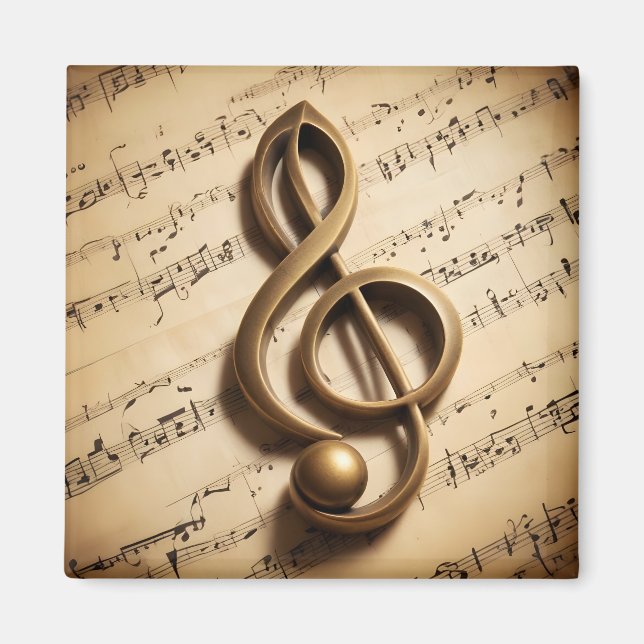 Aimant Note de clic de musique (Devant)