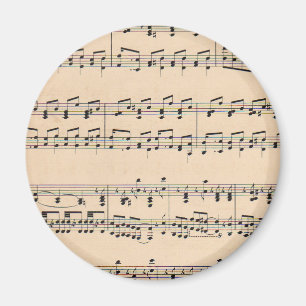 Aimant Notes de partition vintage