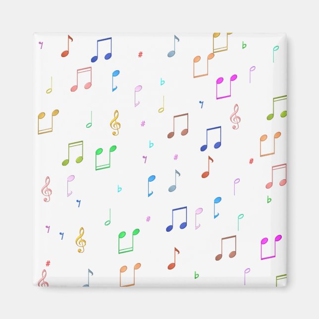 Aimant Notes et symboles de musique (Devant)