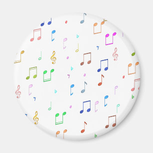 Aimant Notes et symboles de musique