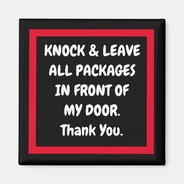 AIMANT NOTES MÉTALLIQUES AMAZON, FEDEX, USPS, QUITTER PKG (Devant)