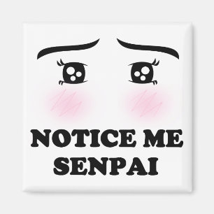 Aimant Notez-moi fille de rougissement Kawaii Suki