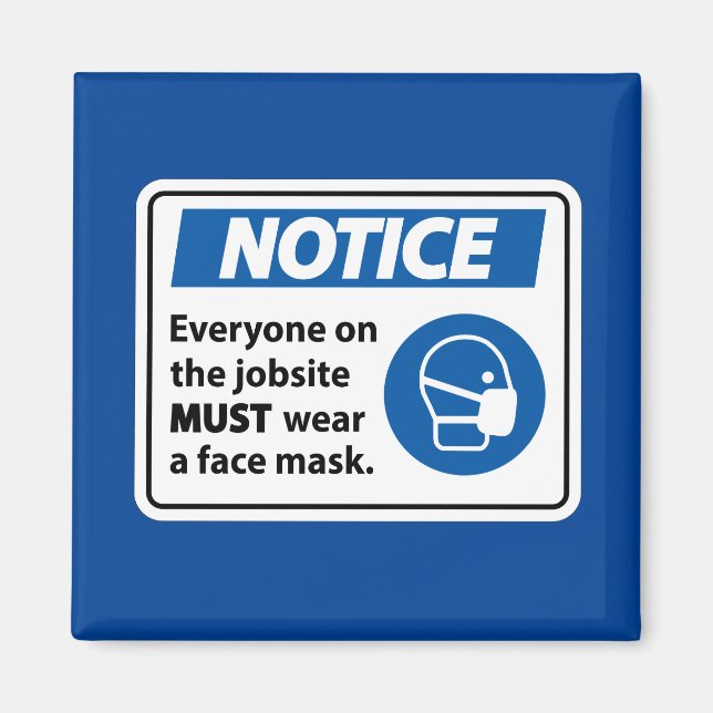 Aimant Notice | Face Mask (Devant)