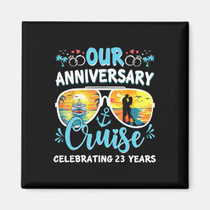 Aimant Notre croisière d'anniversaire célébrant 23 ans de