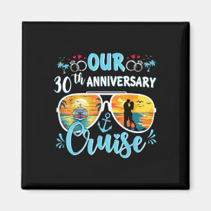 Aimant Notre croisière pour notre 30e anniversaire de mar