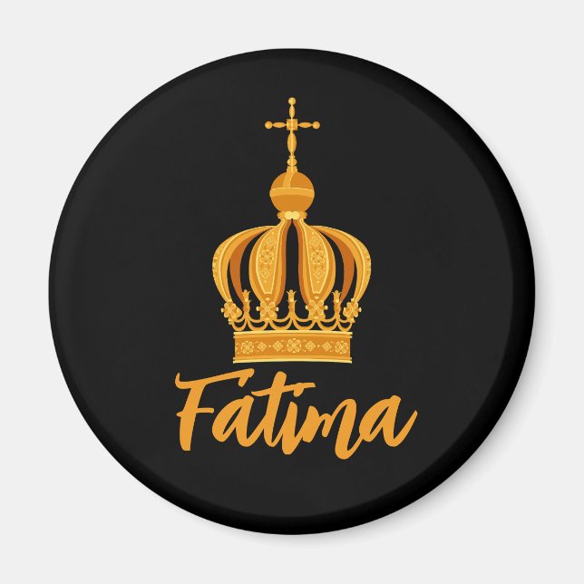 Aimant Notre-Dame de Fatima couronne (Devant)